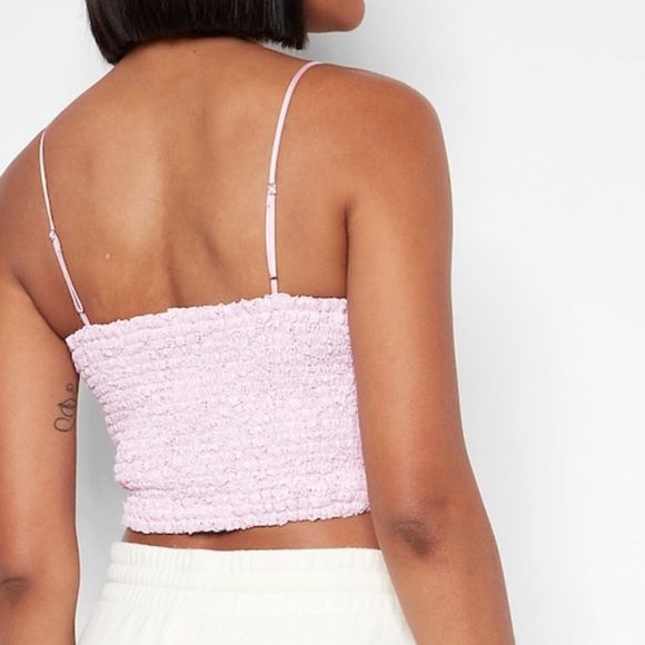 Express | Lace Camisole crop Top sz L - Picture 3 of 4